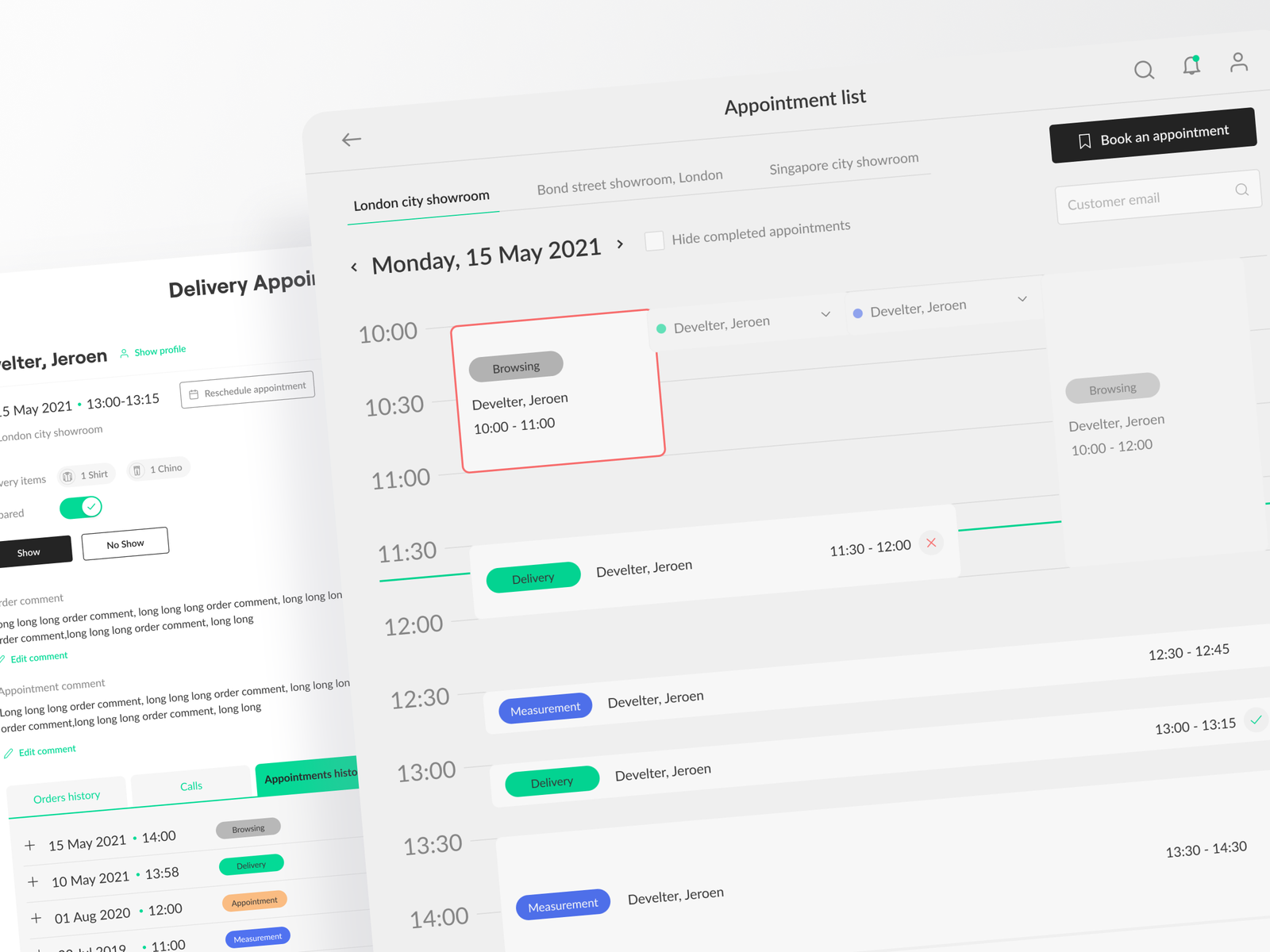 CRM system example